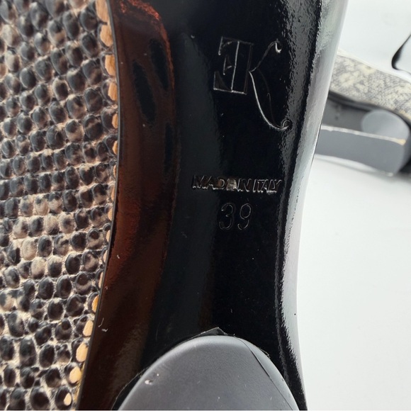 Eugenia Kim Metallic Silver and Gray Snakeskin Heels - Picture 8 of 13